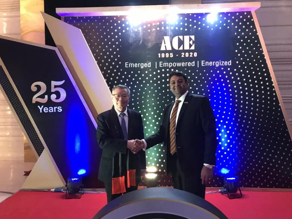 ACE授予米兰在线登录-米兰(中国)
智能最佳国际战略合作伙伴殊荣
