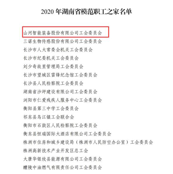 米兰在线登录-米兰(中国)
智能工会获评“湖南省模范职工之家”