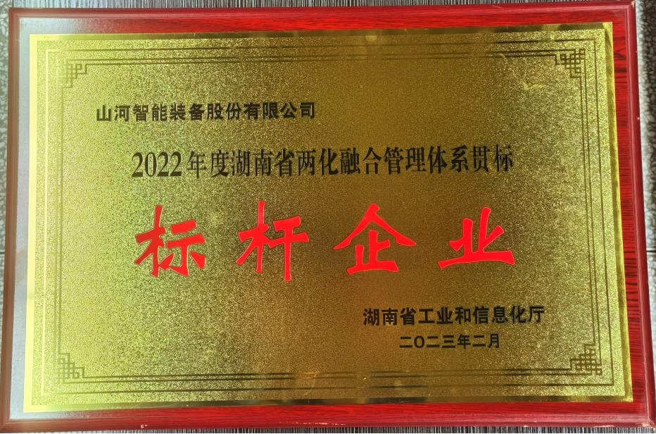 点赞！米兰在线登录-米兰(中国)
智能获评2022年度湖南省两化融合管理体系贯标标杆企业