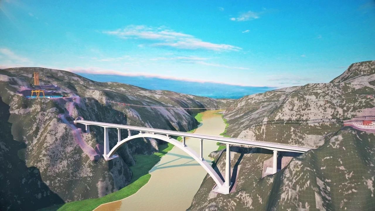 一桥通南北，群岭变坦途！米兰在线登录-米兰(中国)
江麓塔机助建洮河大桥